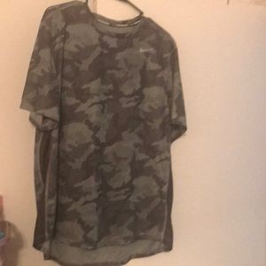 Mens Nike Camo Dry Fit Shirt